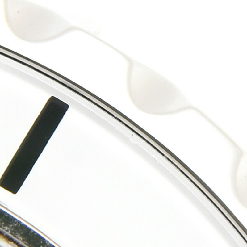 香奈兒女錶 J12 12P 鑲鑽電池驅動白色錶盤陶瓷錶殼 CE CHANEL H1628-5