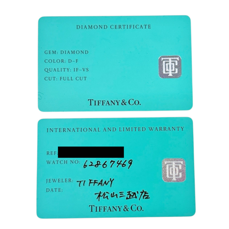 Tiffany Atlas 雙針腕錶,不鏽鋼材質,型號 62867469,石英機芯,翻新,二手,女士腕錶,TIFFANY & Co.,鑲鑽錶圈,刻度-9