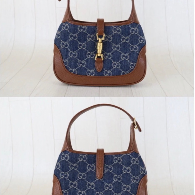 「JL精品代購」98新 Gucci 丹寧Jackie 1961 mini-3