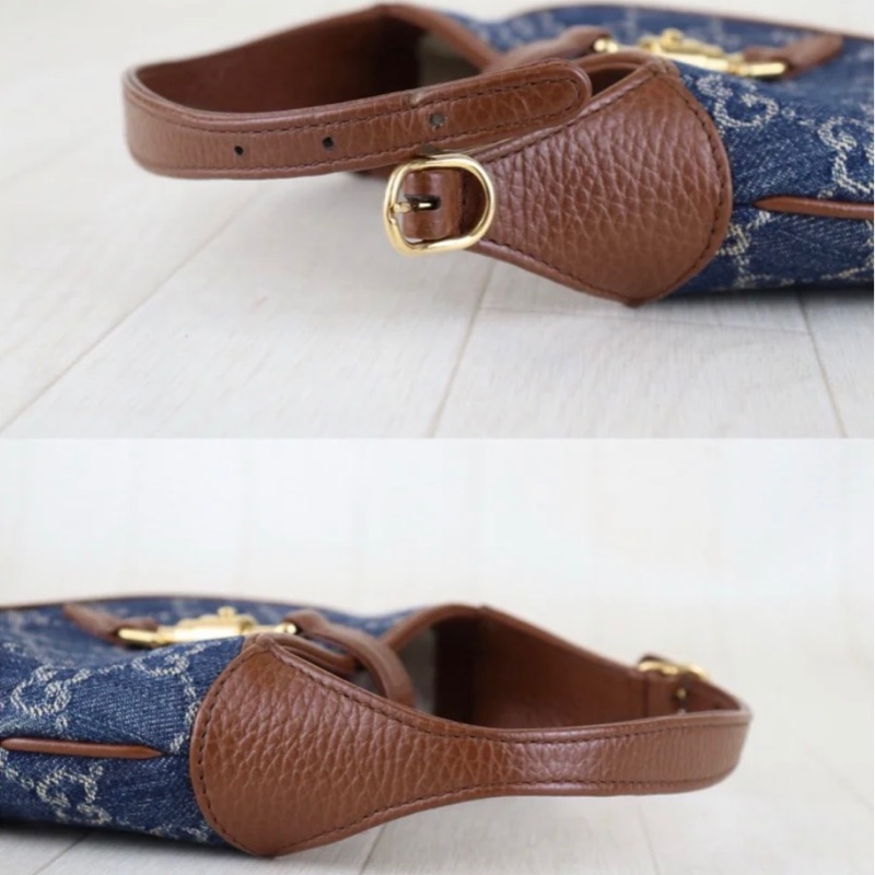 「JL精品代購」98新 Gucci 丹寧Jackie 1961 mini-8