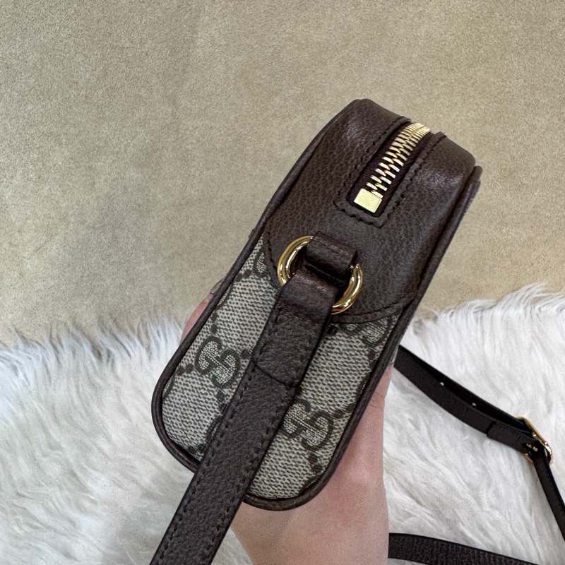 Gucci Ophidia Pvc 拉鍊斜背包 近全新-3