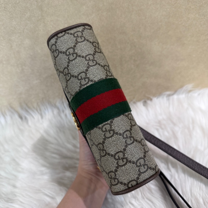 Gucci Ophidia Pvc 拉鍊斜背包 近全新-4