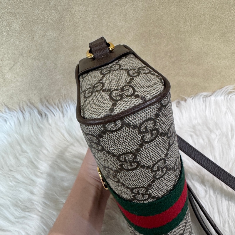 Gucci Ophidia Pvc 拉鍊斜背包 近全新-5