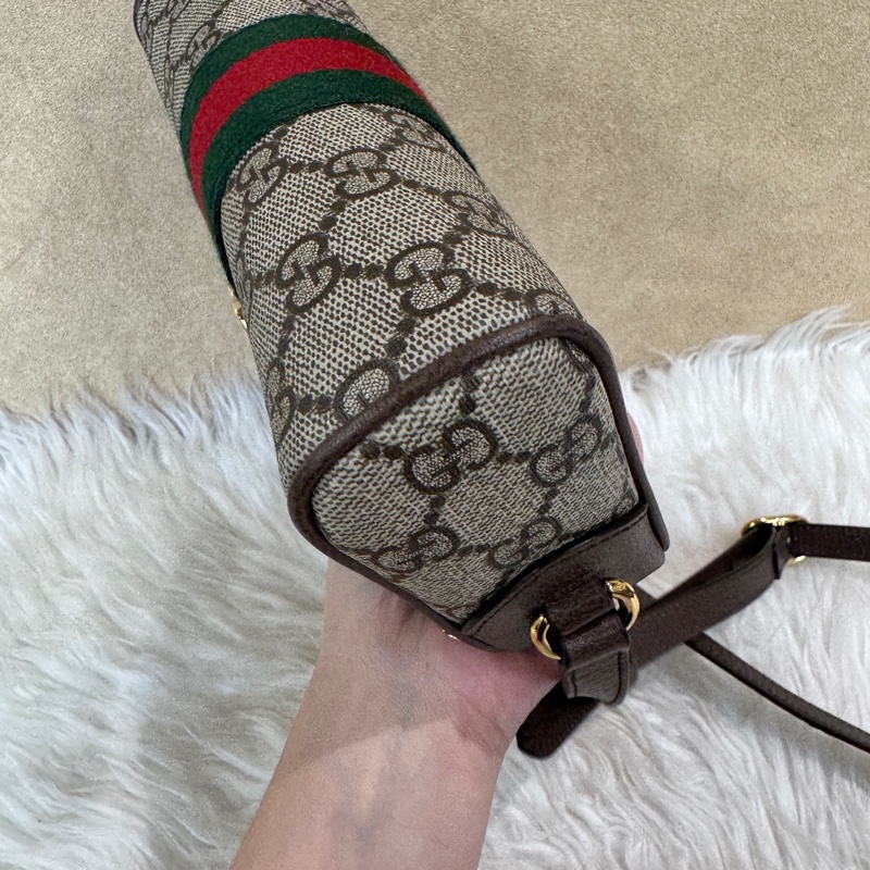 Gucci Ophidia Pvc 拉鍊斜背包 近全新-6