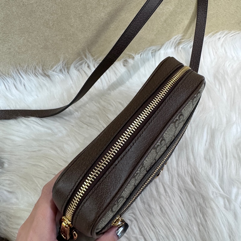 Gucci Ophidia Pvc 拉鍊斜背包 近全新-7