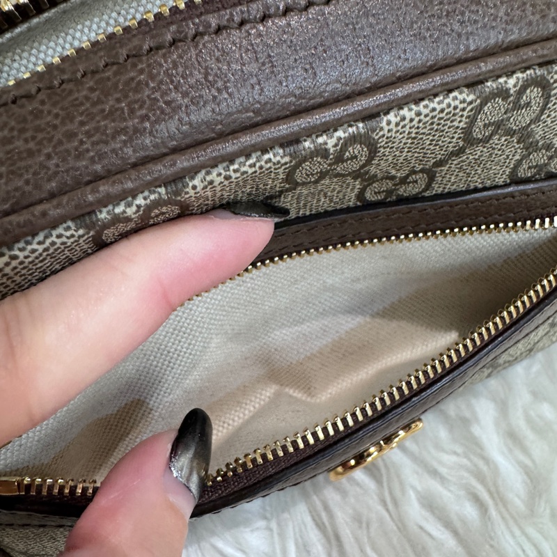 Gucci Ophidia Pvc 拉鍊斜背包 近全新-9