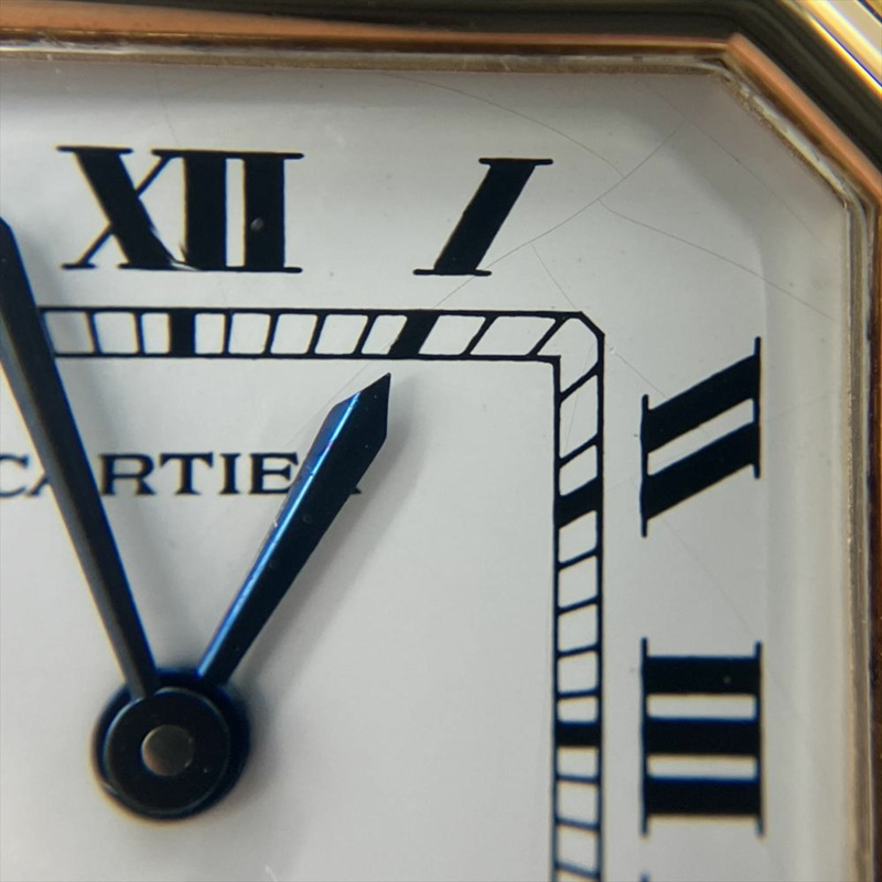 卡地亞Santur SM腕錶，手動上鍊，白色錶盤，18K金，女士款-10