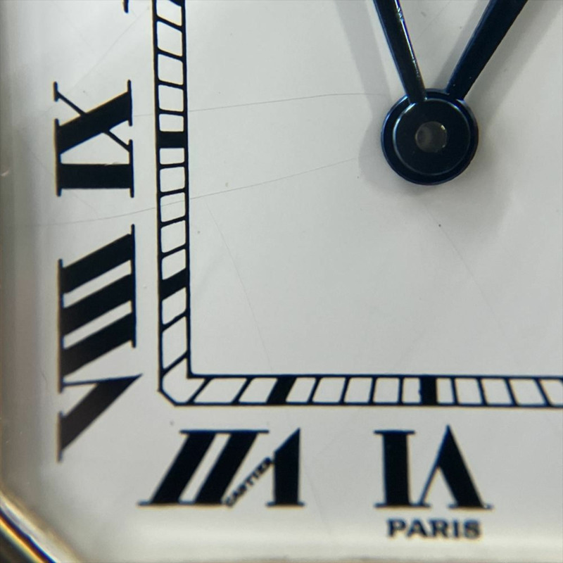 卡地亞Santur SM腕錶，手動上鍊，白色錶盤，18K金，女士款-11