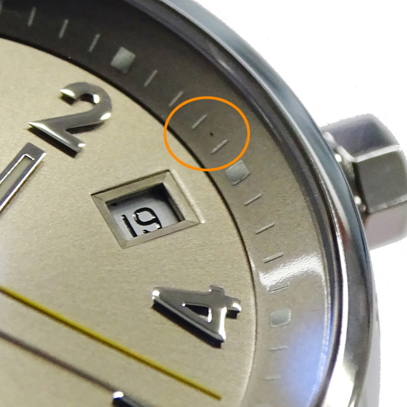 路易威登女士 Tambour 三重線圈日期石英腕錶，QZ，不鏽鋼，皮革，棕色，藍色，拋光，Q1212-14