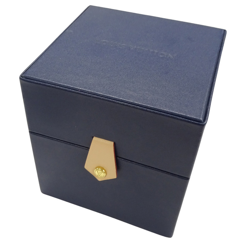 路易威登男士 Tambour Slim 腕錶,金屬花卉圖案,GM 石英機芯,QZ 不鏽鋼錶殼搭配皮革錶帶,銀色和粉紅色拋光,QA016-7