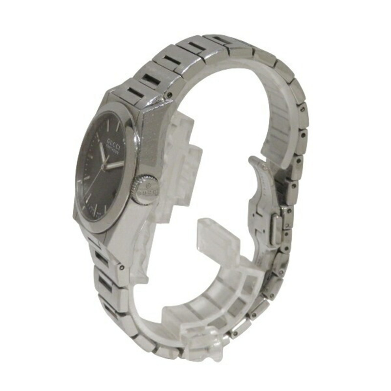 Gucci Pantheon 115.4 男士石英腕錶,黑色錶盤,附日期顯示-1