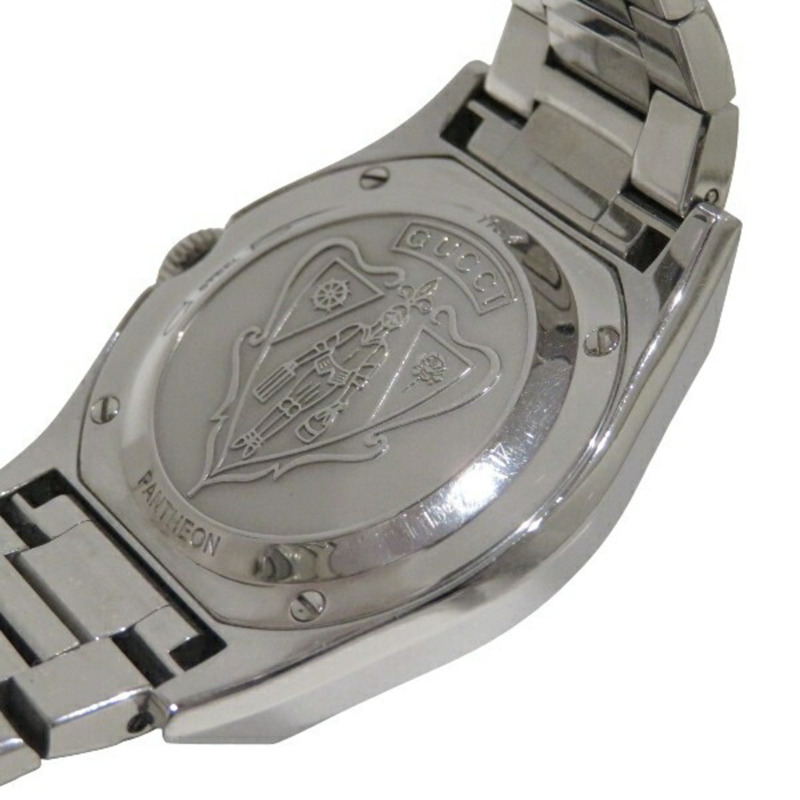 Gucci Pantheon 115.4 男士石英腕錶,黑色錶盤,附日期顯示-4