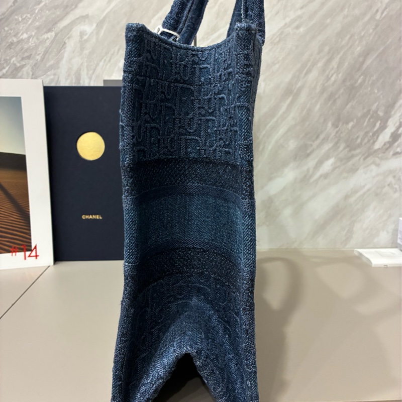 Dior 托特包 老花牛仔刺繡款-3
