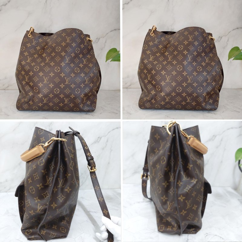 LV M40781 Metis hobo 🎀現貨實拍🎀經典花紋時尚兩用購物包(附購證正本)-19