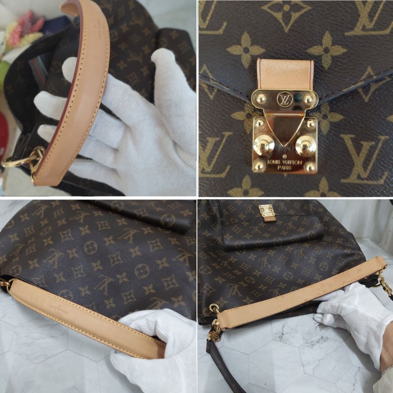 LV M40781 Metis hobo 🎀現貨實拍🎀經典花紋時尚兩用購物包(附購證正本)-51
