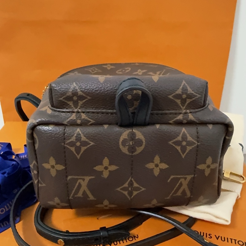 LV 小書包 Palm Springs Mini 經典老花-12