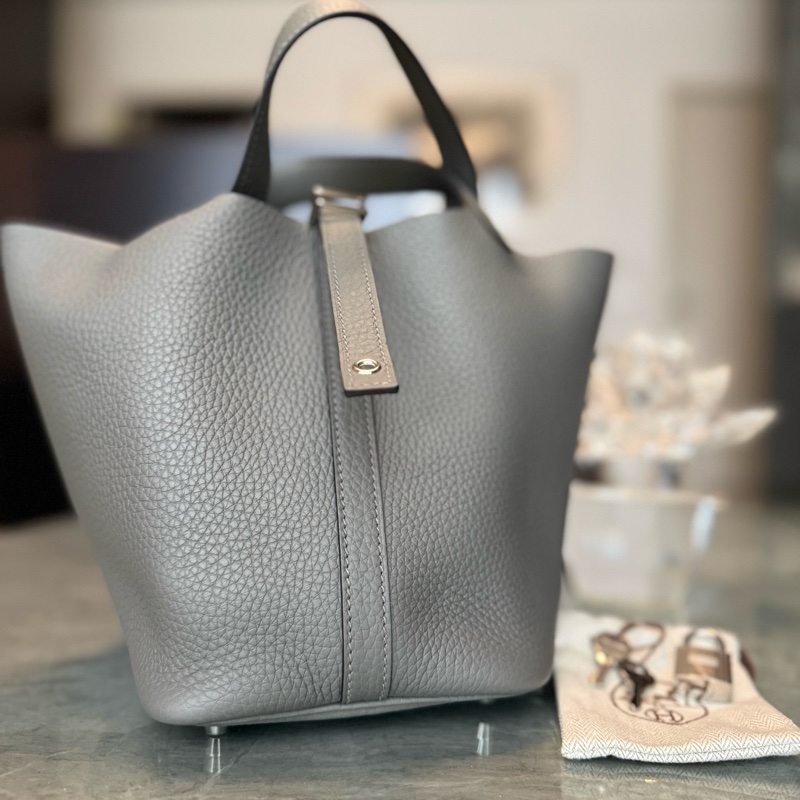 Hermes Picotin 18 菜籃子 積雨雲灰Gris Meyer-0