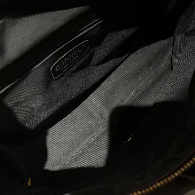 香奈兒Chanel黑銀魚子醬CF鏈條包-6