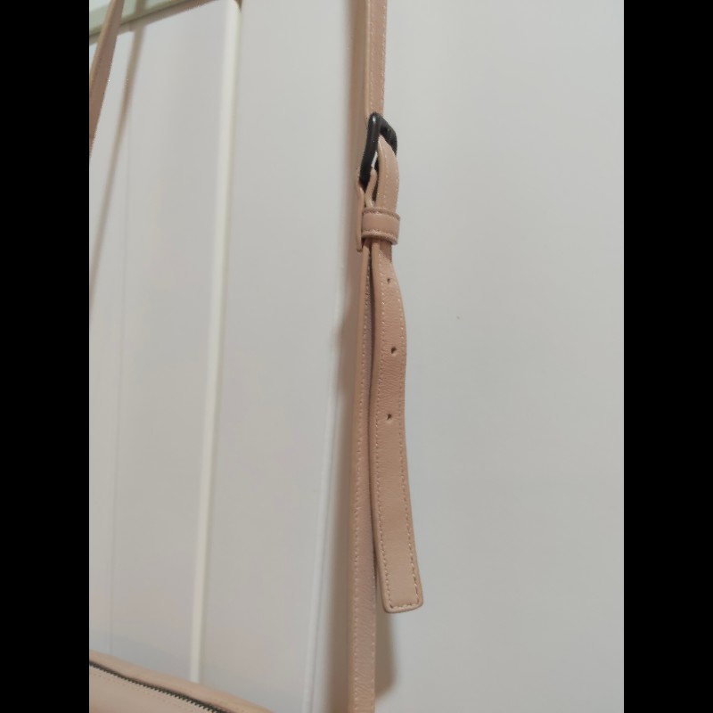 BOTTEGA VENETA 624035 經典編織羊皮斜揹相機包.粉膚-39