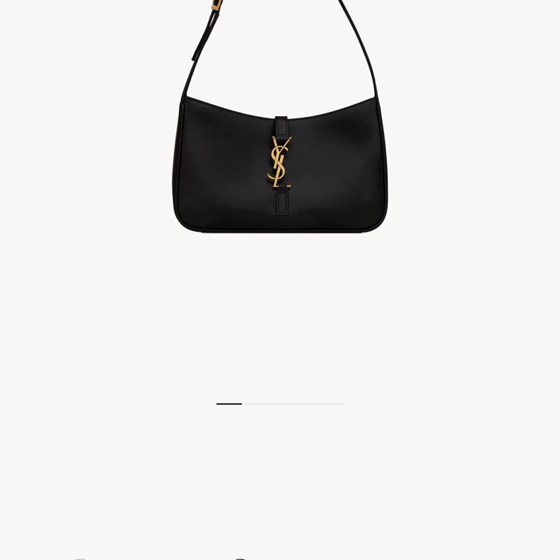 YSL LE 5 A7 肩背包 LE 5 À 7滑面皮革手袋 大顆-6