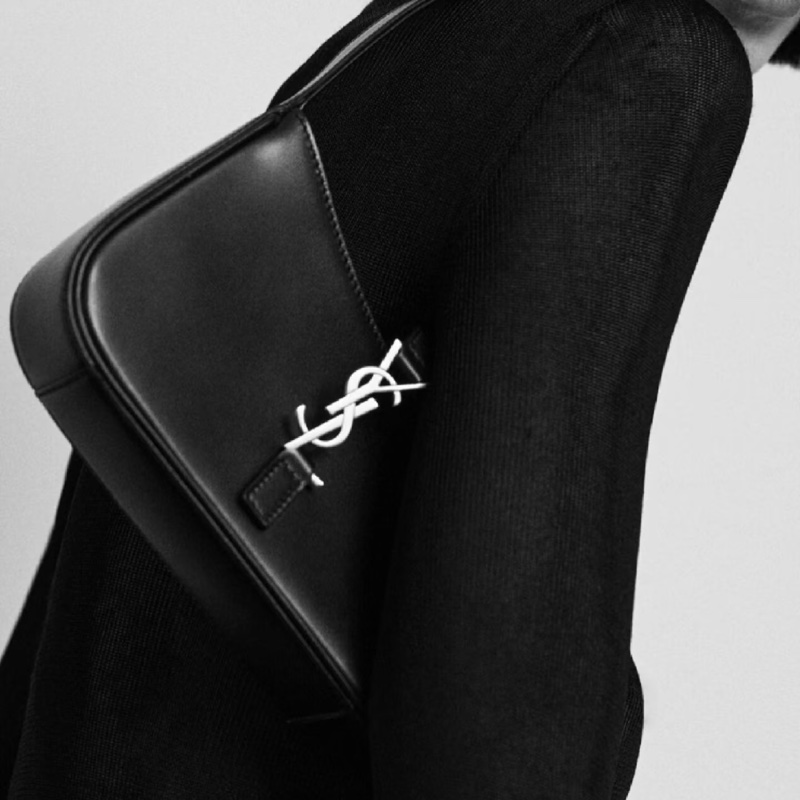 YSL LE 5 A7 肩背包 LE 5 À 7滑面皮革手袋 大顆-9