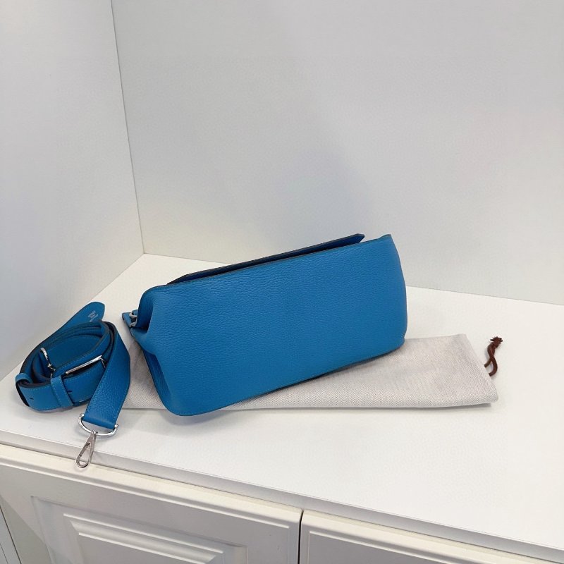 Hermes愛馬仕吉普賽Jypsiere34北方藍銀扣-4