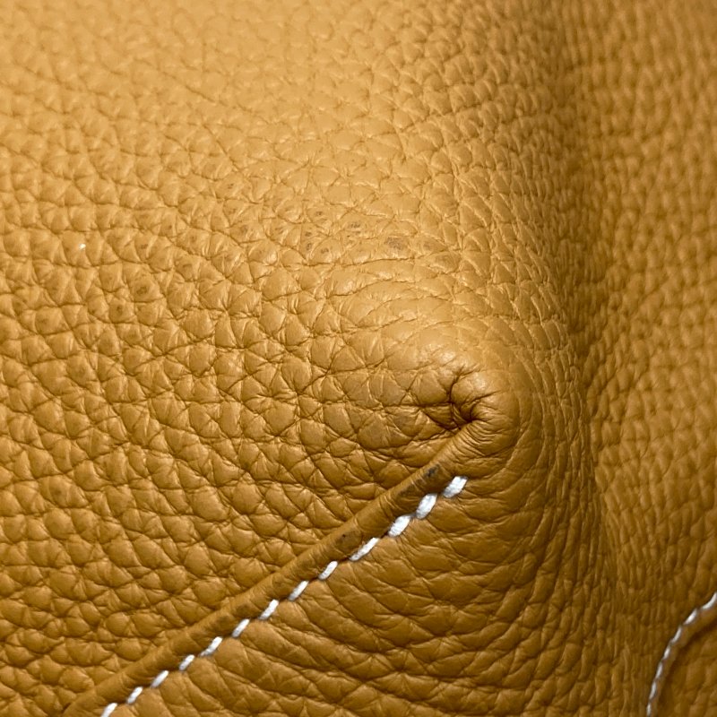 HERMES 愛馬仕 Y刻 DOUBLE SENS 28 牛皮 雙面手提包 淺棕色/粉紅-5