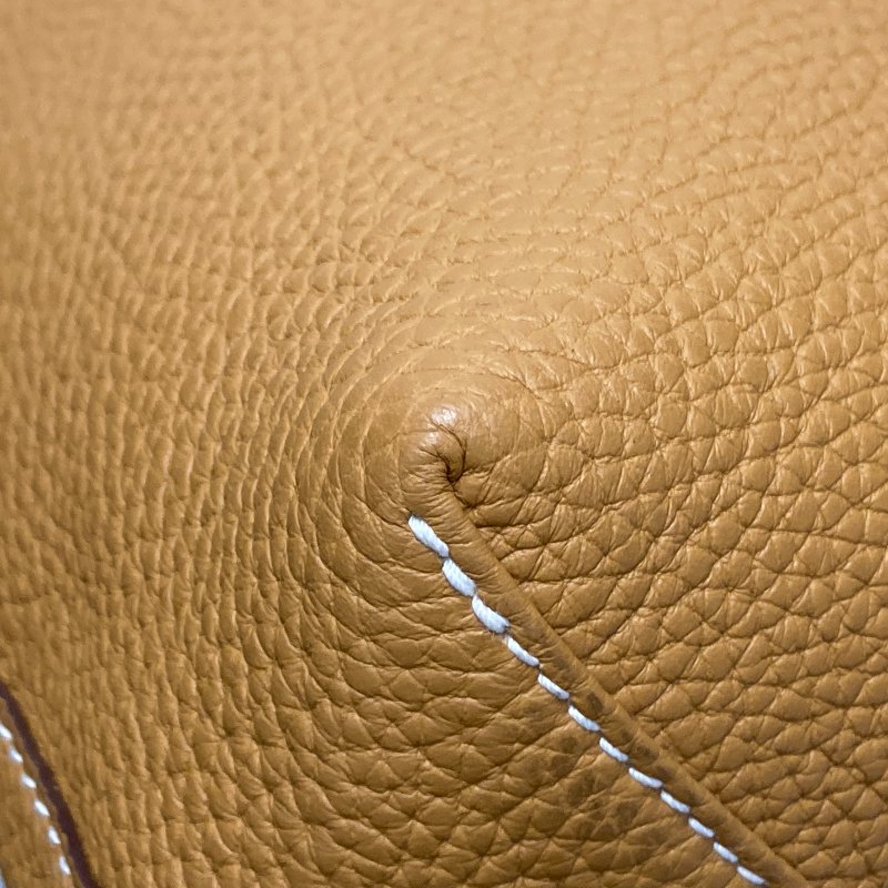 HERMES 愛馬仕 Y刻 DOUBLE SENS 28 牛皮 雙面手提包 淺棕色/粉紅-8