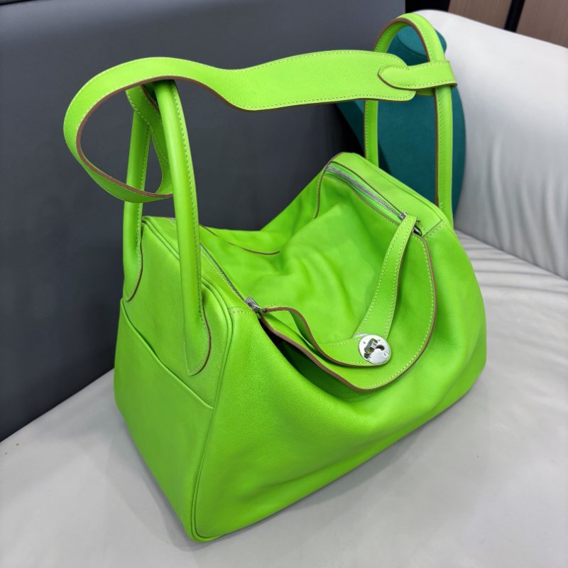 愛馬仕Hermes蘋果綠銀扣lindy34 swift皮-2
