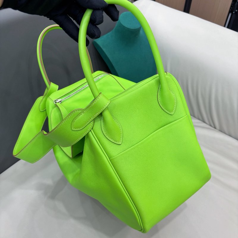 愛馬仕Hermes蘋果綠銀扣lindy34 swift皮-3