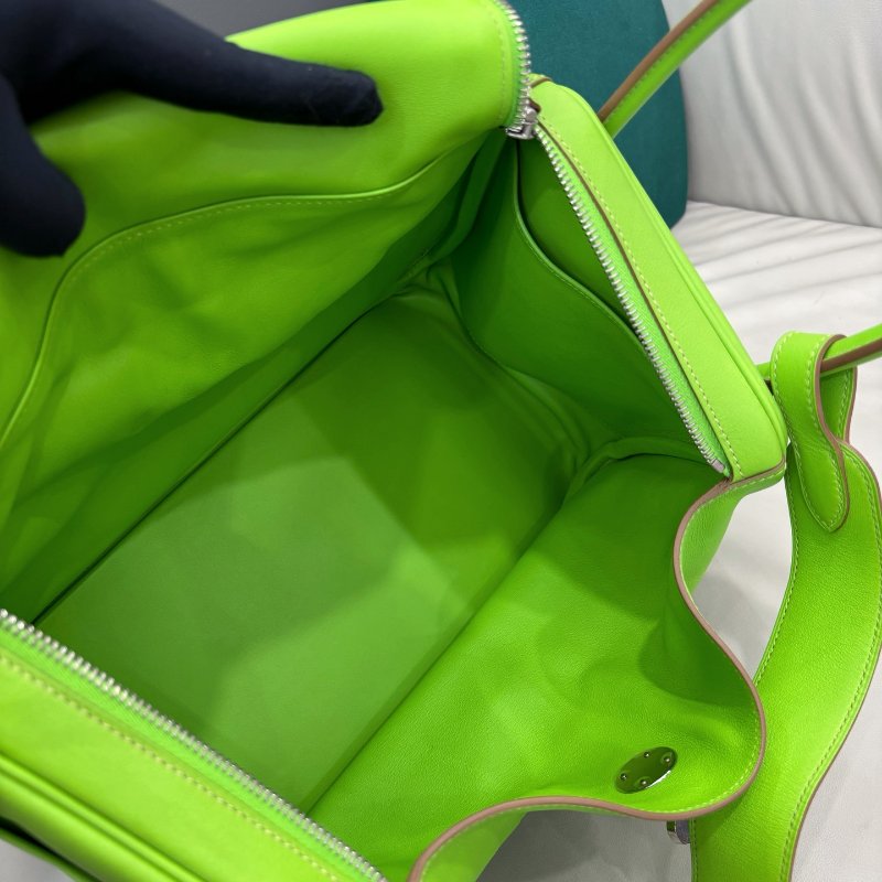 愛馬仕Hermes蘋果綠銀扣lindy34 swift皮-8