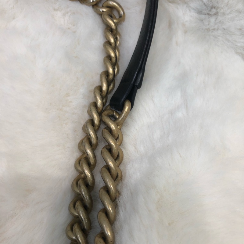 Chanel 黑金做舊銀扣 Boy 25cm XC212-19