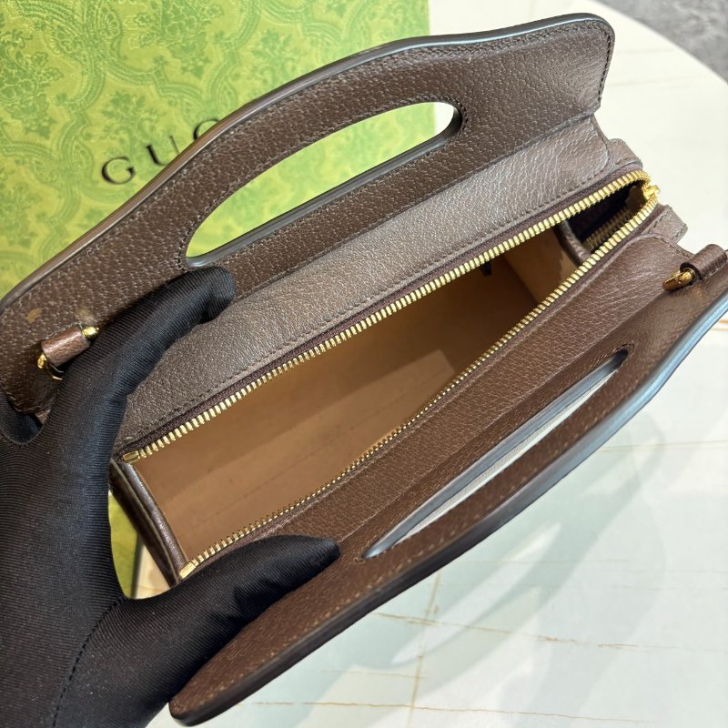 *SHIHNA名牌精品* Gucci Ophidia 紅綠織帶手提兩用托特包-8