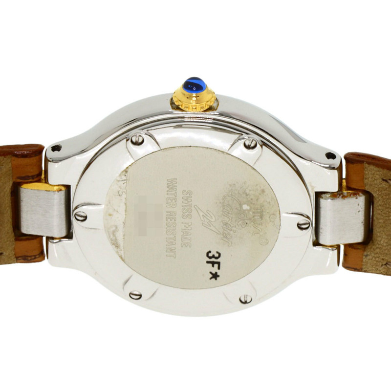 卡地亞 Must 21 女士腕錶,精鋼/皮革錶帶-6