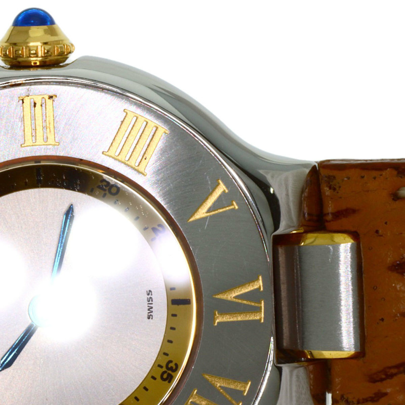 卡地亞 Must 21 女士腕錶,精鋼/皮革錶帶-18