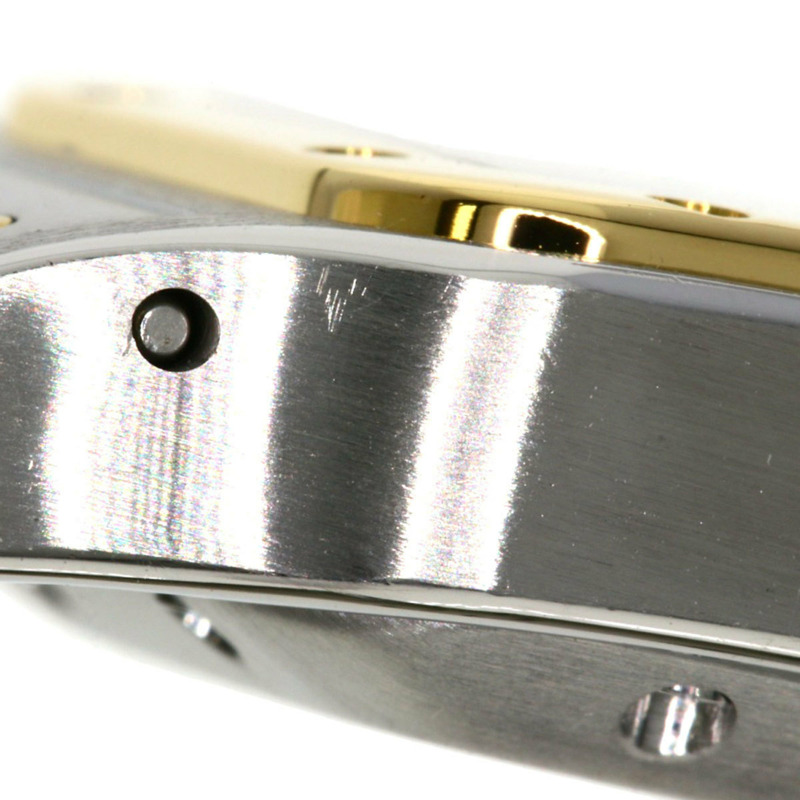 卡地亞 W20045C4 Santos Galbe SM 20週年紀念款腕錶,精鋼/SSx18K黃金,女士款-12