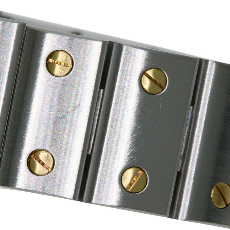 卡地亞 W20045C4 Santos Galbe SM 20週年紀念款腕錶,精鋼/SSx18K黃金,女士款-17