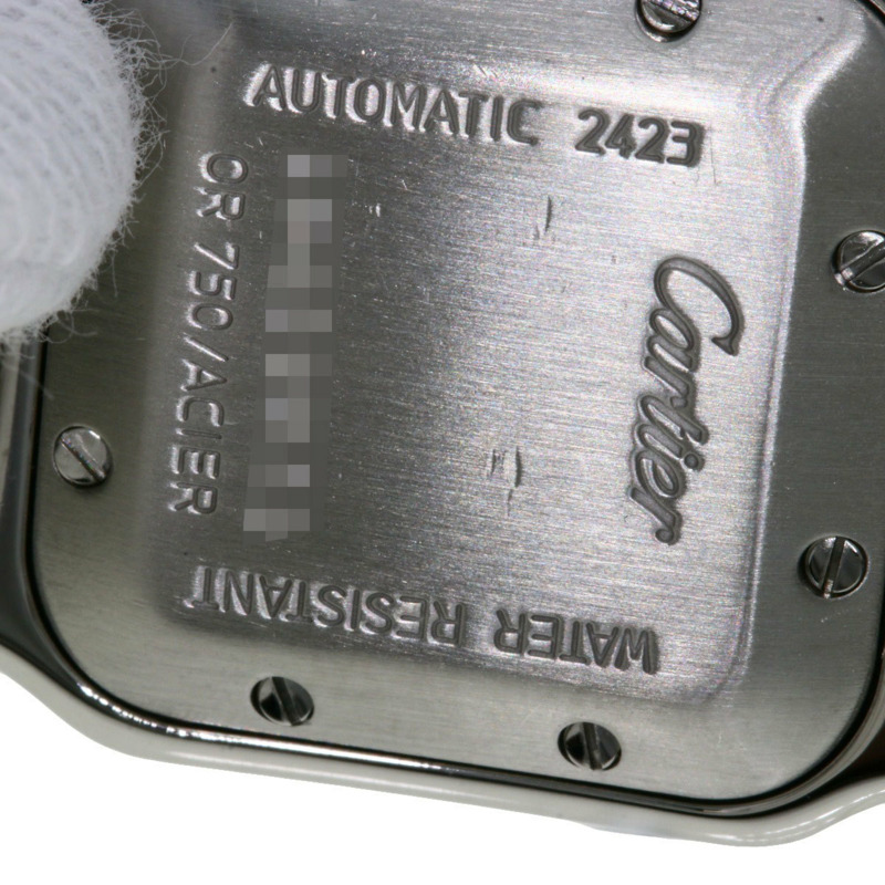 卡地亞 W20045C4 Santos Galbe SM 20週年紀念款腕錶,精鋼/SSx18K黃金,女士款-18