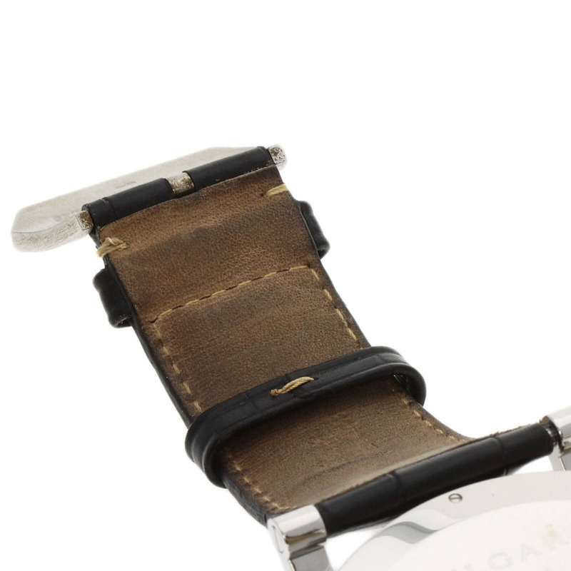 寶格麗 AA48SCH Assioma 日本限定不鏽鋼/皮革男錶-11