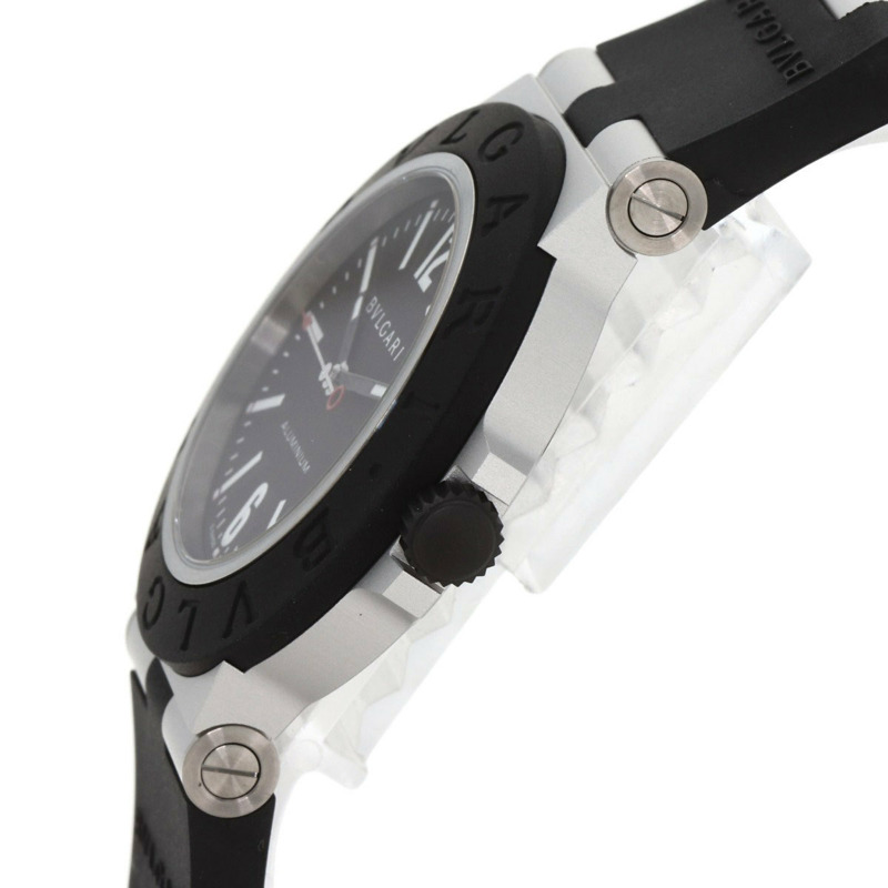 寶格麗 BB40AT 鋁金屬 40 毫米腕錶,鋁/橡膠錶帶,男士款-4