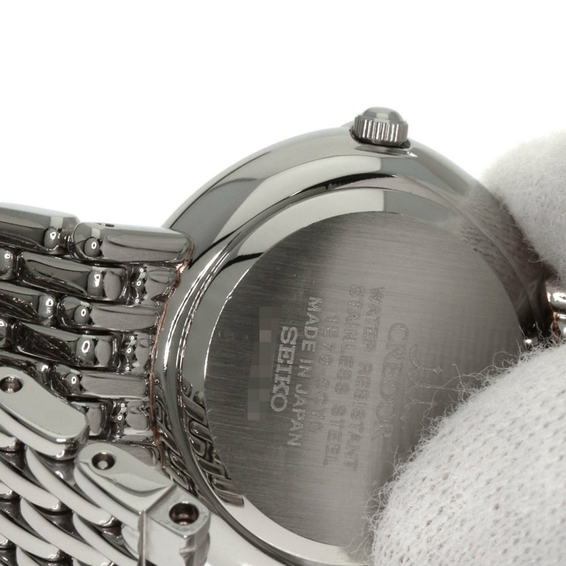 精工 GSTE849 1E70-0CY0 Credor 鑲鑽錶圈腕錶,不鏽鋼/SS/鑽石,女款-19