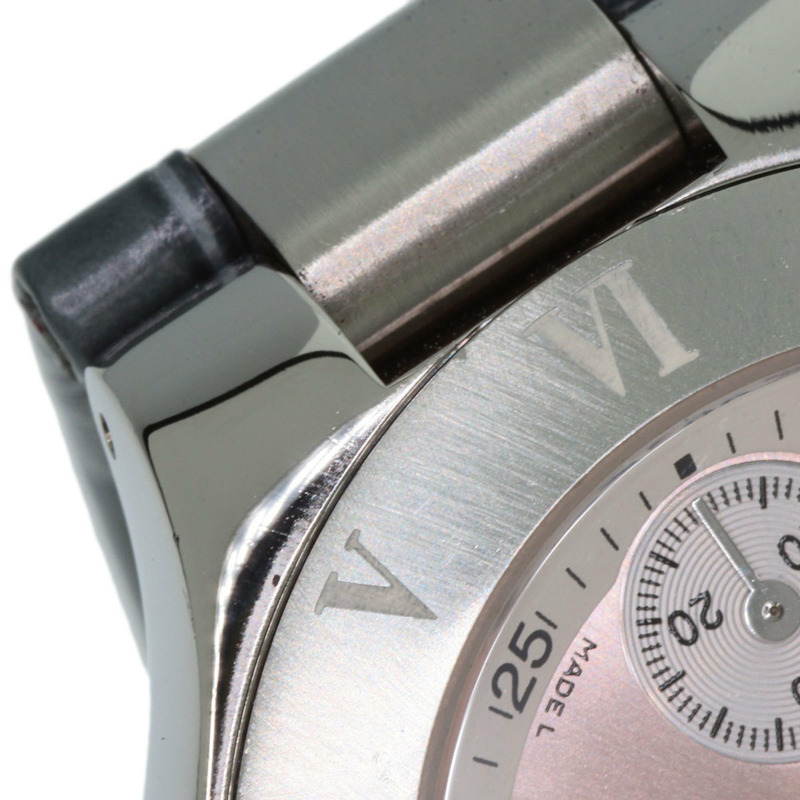 卡地亞 W1020012 Chronoscaph SM 女士腕錶,精鋼錶殼搭配皮革錶帶-18