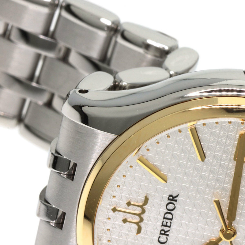 精工 GCAZ054 Credor 圓形錶盤腕錶,不鏽鋼/SS/18K黃金,男款-12