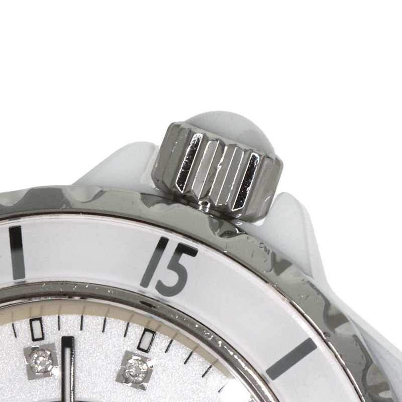 香奈兒 H1628 J12 33毫米 12P 鑲鑽陶瓷女錶-9