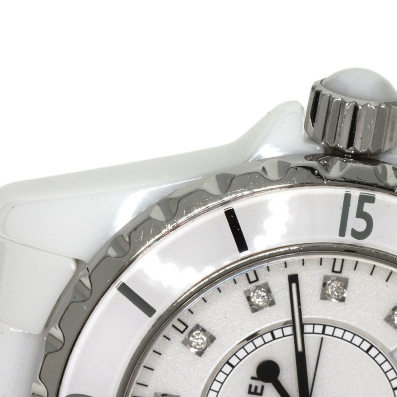 香奈兒 H1628 J12 33毫米 12P 鑲鑽陶瓷女錶-10