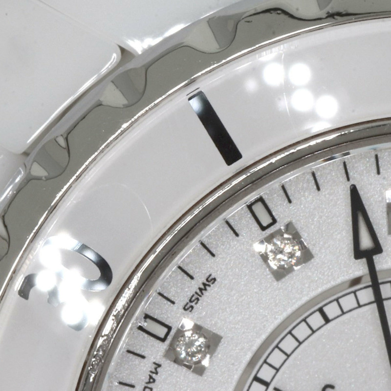 香奈兒 H1628 J12 33毫米 12P 鑲鑽陶瓷女錶-12