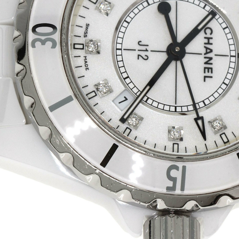 香奈兒 H1628 J12 33毫米 12P 鑲鑽陶瓷女錶-20