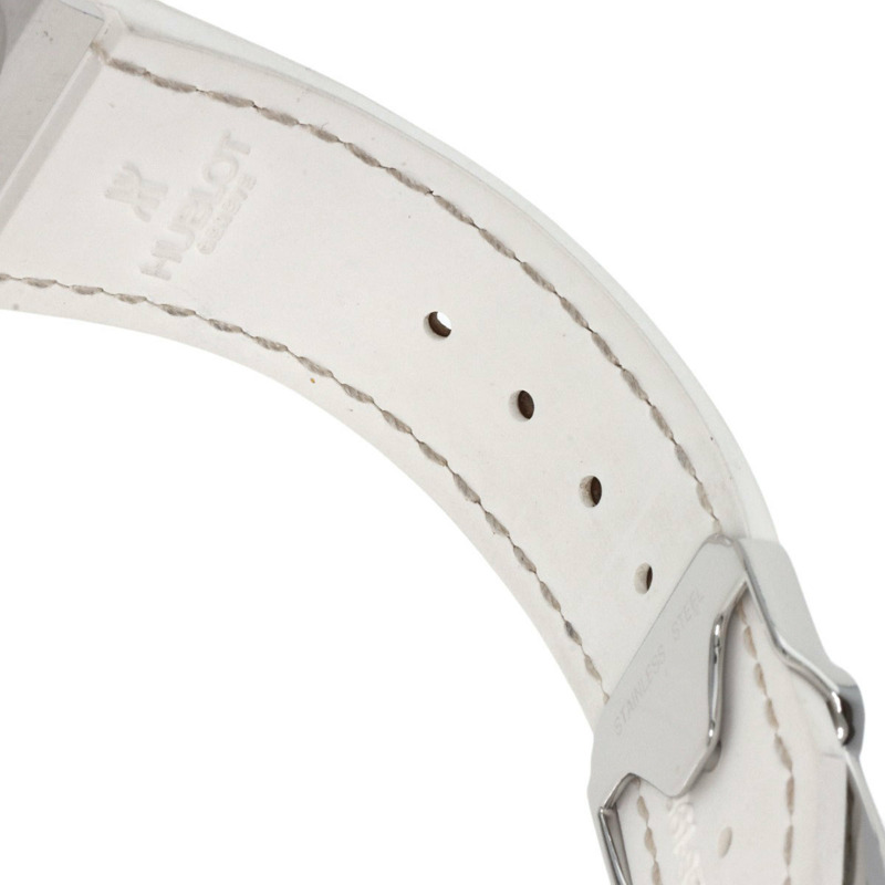 宇舶錶 Big Bang 361.SE.6010.RW.1104 全白珍珠母貝腕錶,精鋼、橡膠、皮革錶帶,鑲嵌鑽石,女款-10