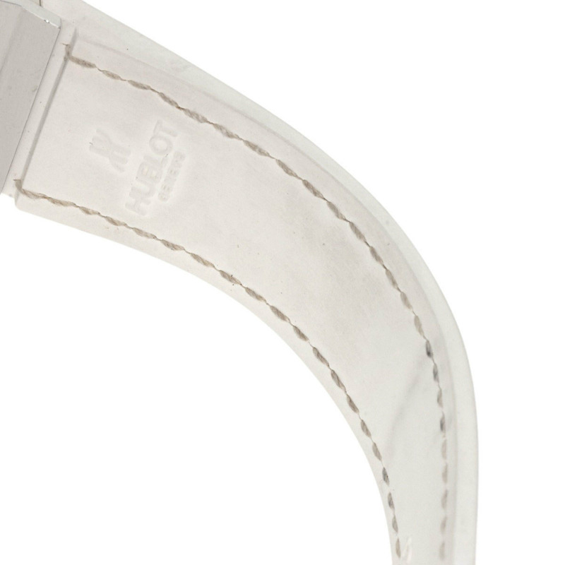 宇舶錶 Big Bang 361.SE.6010.RW.1104 全白珍珠母貝腕錶,精鋼、橡膠、皮革錶帶,鑲嵌鑽石,女款-11