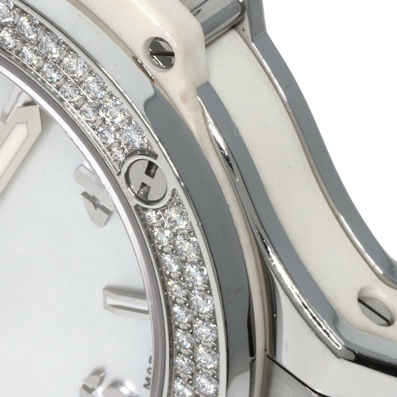 宇舶錶 Big Bang 361.SE.6010.RW.1104 全白珍珠母貝腕錶,精鋼、橡膠、皮革錶帶,鑲嵌鑽石,女款-17